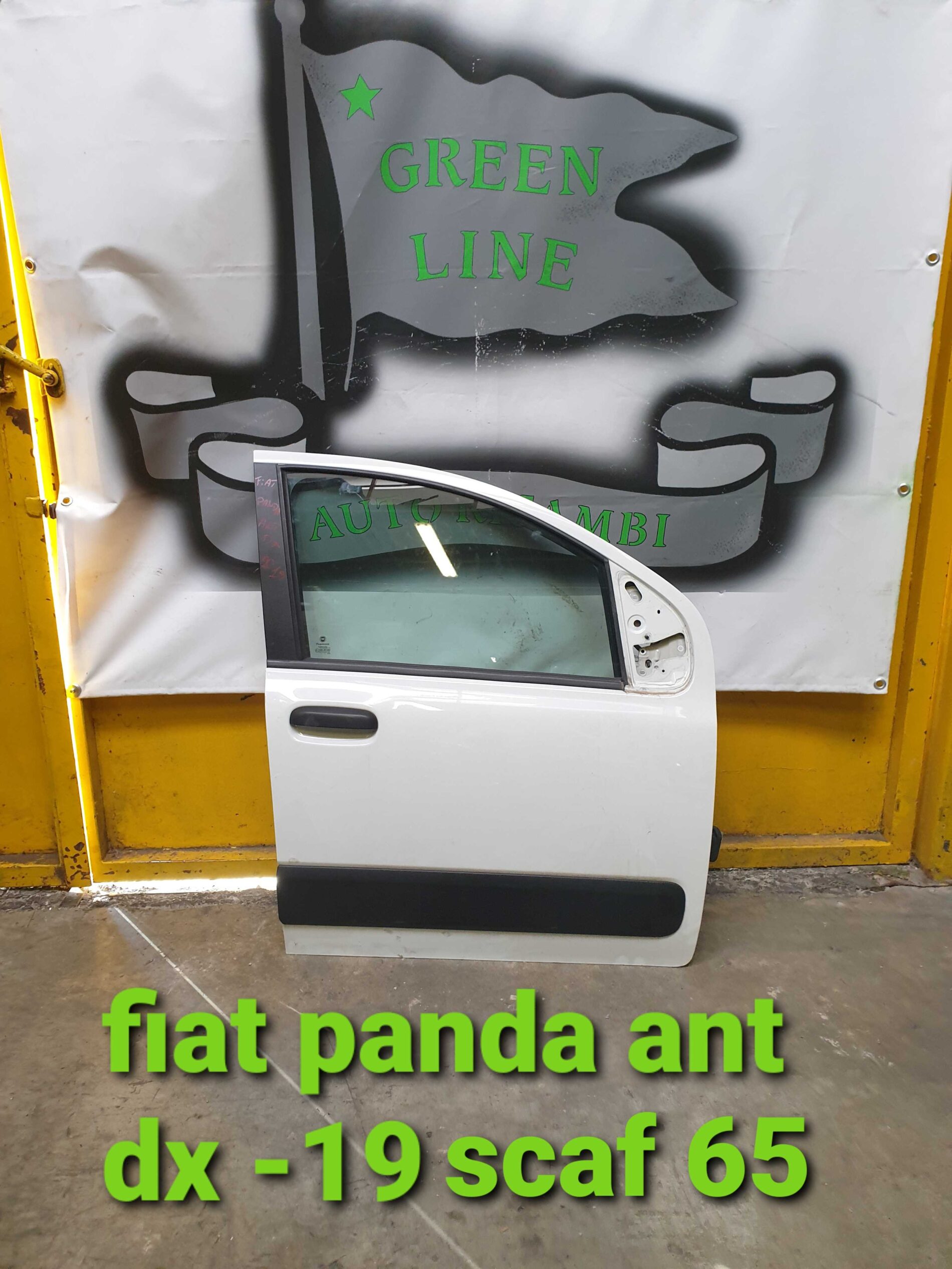 porta/portiera ant. dx. fiat panda con fascia- anno 2019