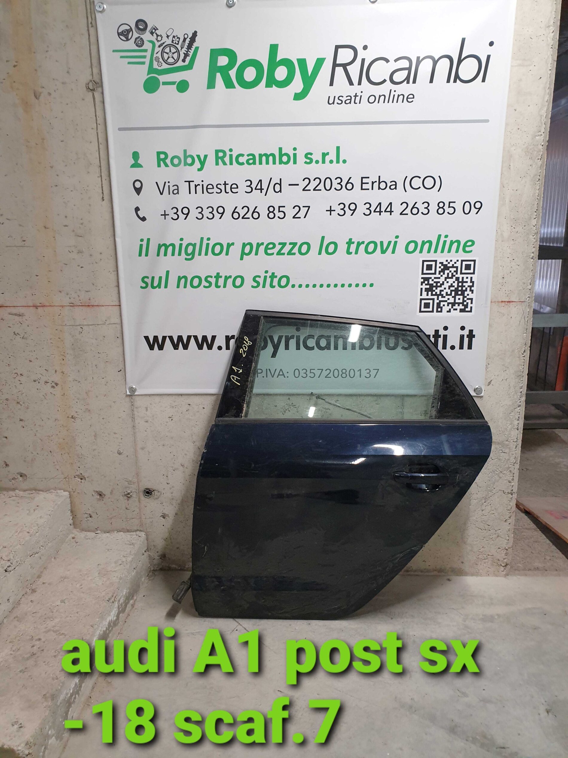 porta/portiera post sx Audi A1 2018