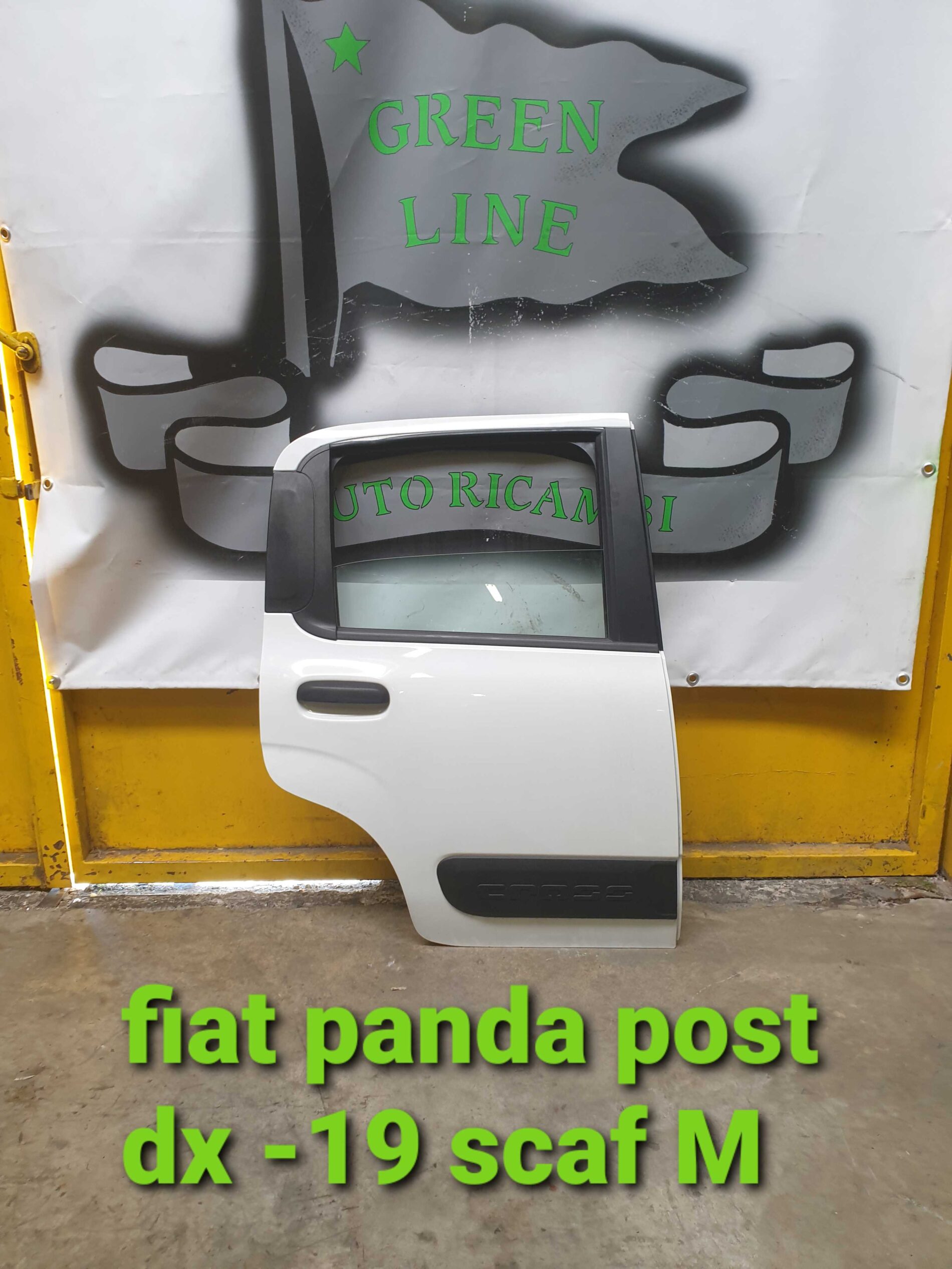 Porta/Portiera post. dx. fiat panda cross con fascia  – anno 2019