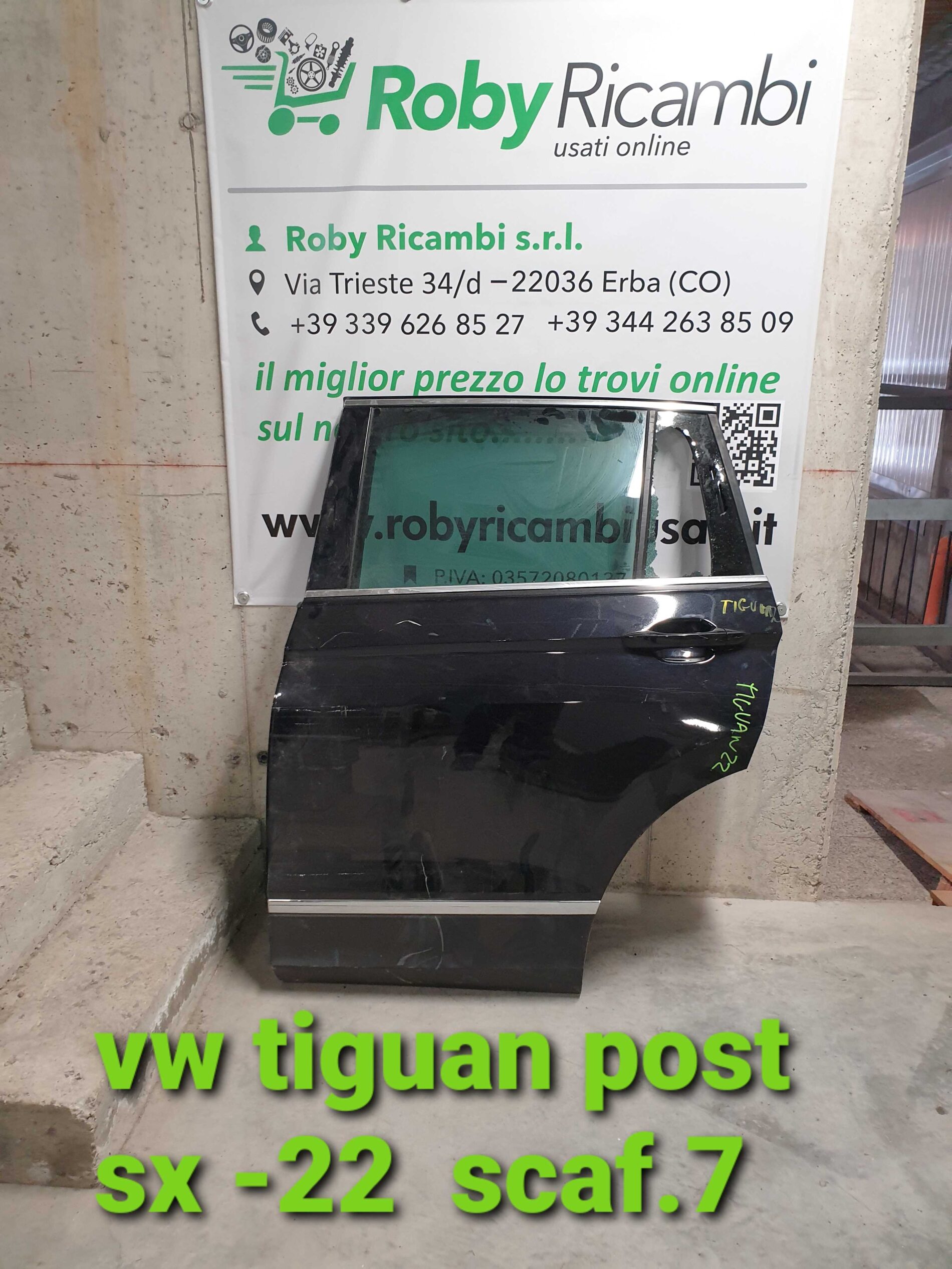 porta/portiera post. sx. volkswagen tiguan 2022