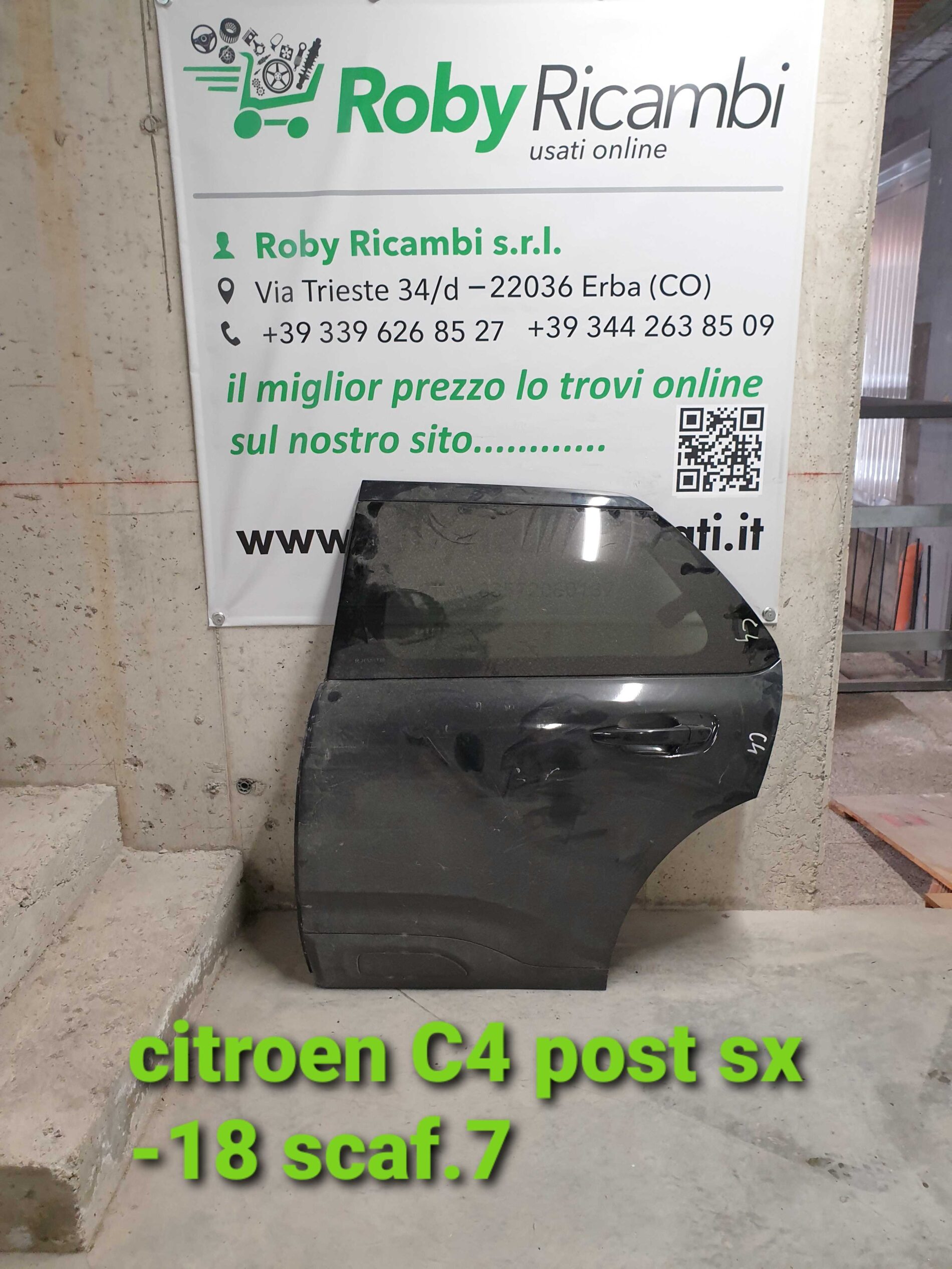 Porta/Portiera post. sx. Citroën c4 2018