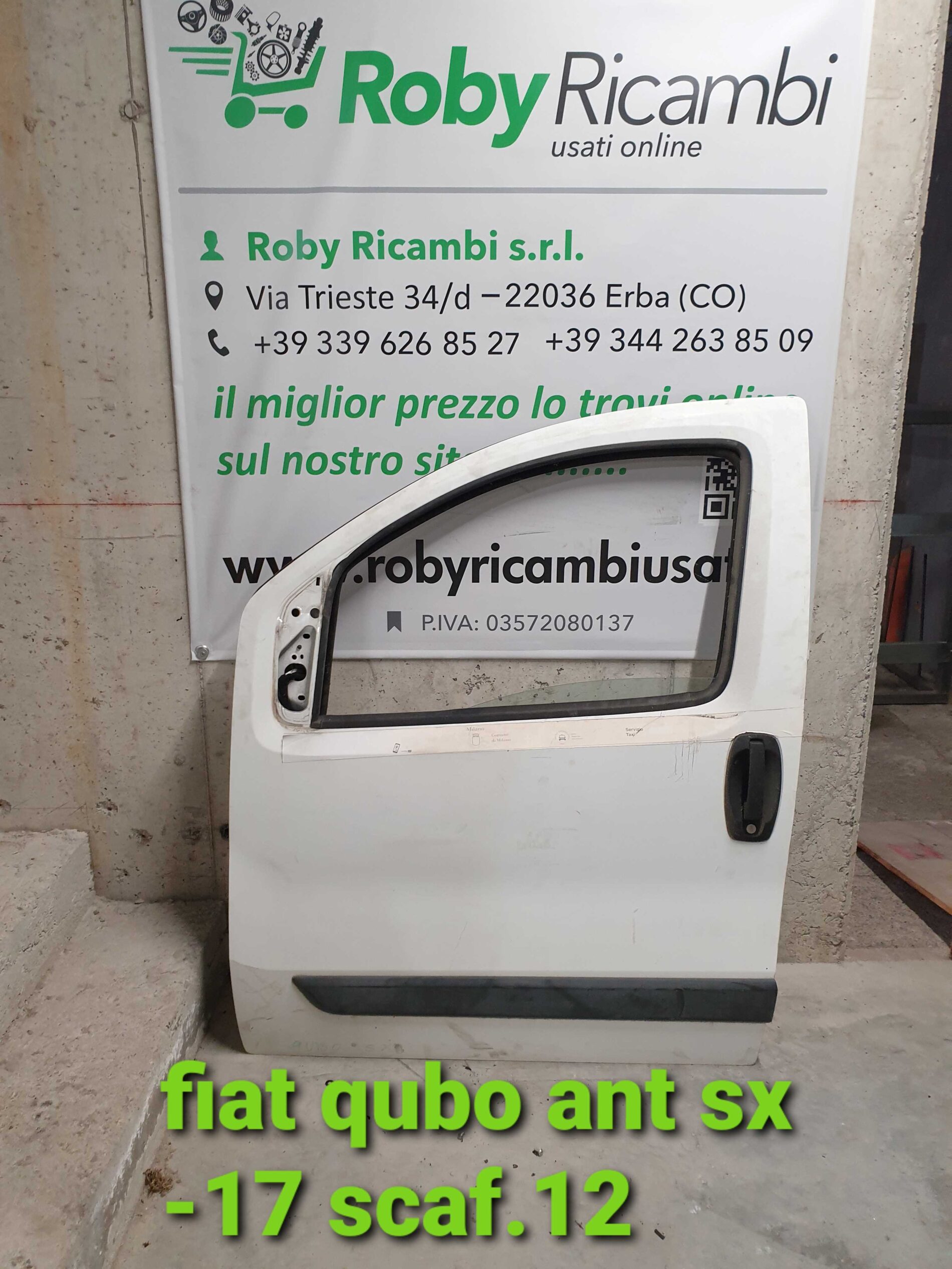 Porta/Portiera ant. sx. fiat qubo 2017