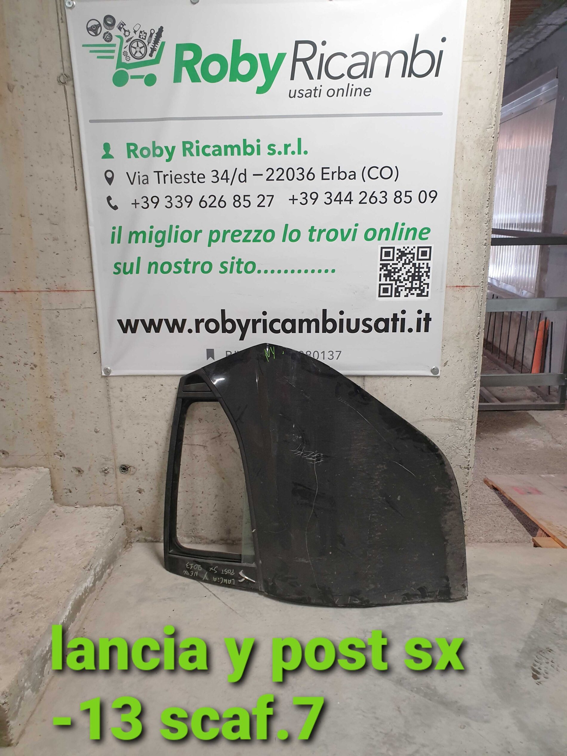 Porta/Portiera post. sx. lancia Ypsilon 2013