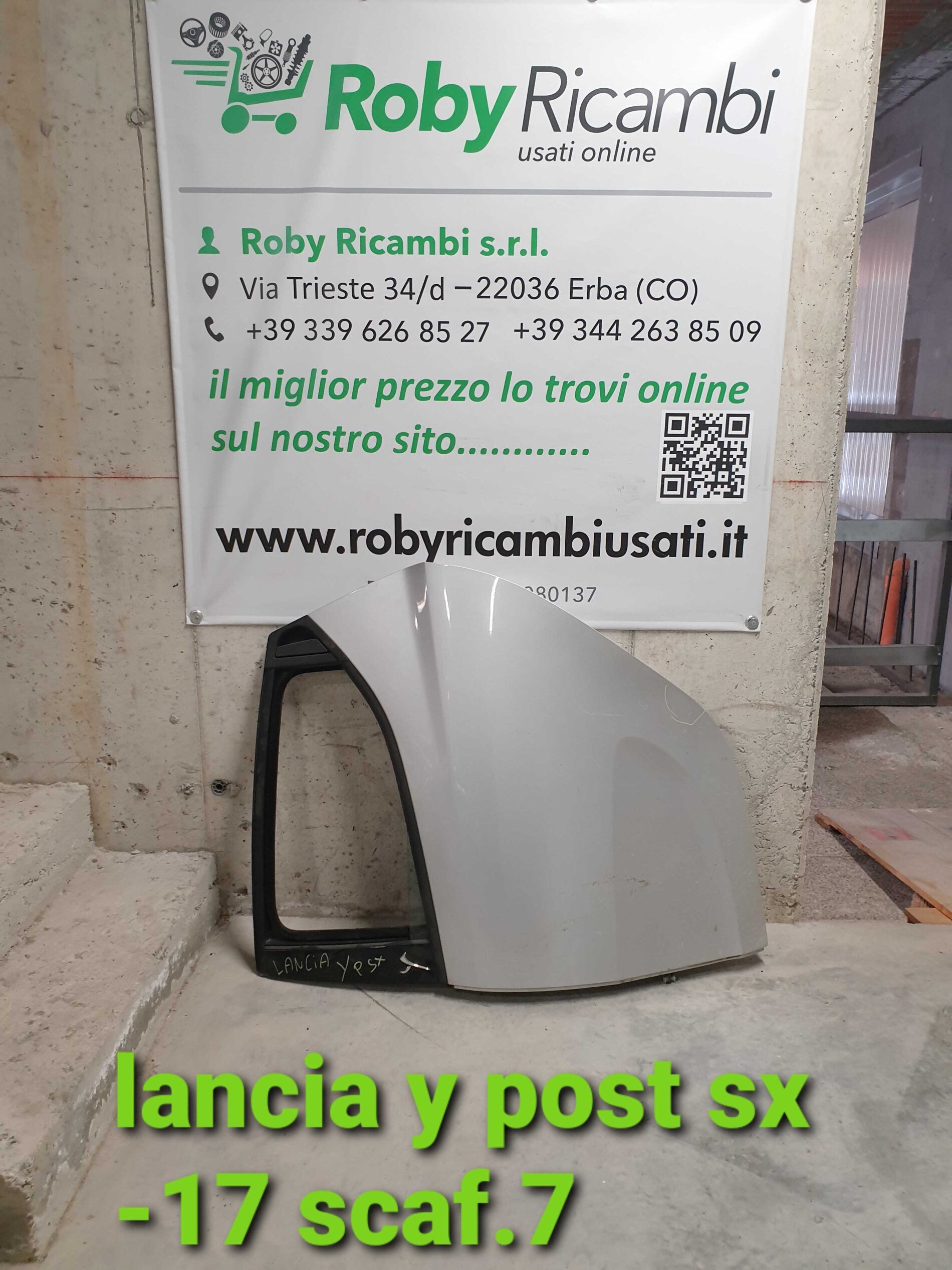 Porta/Portiera post. sx. Lancia ypsilon 2017