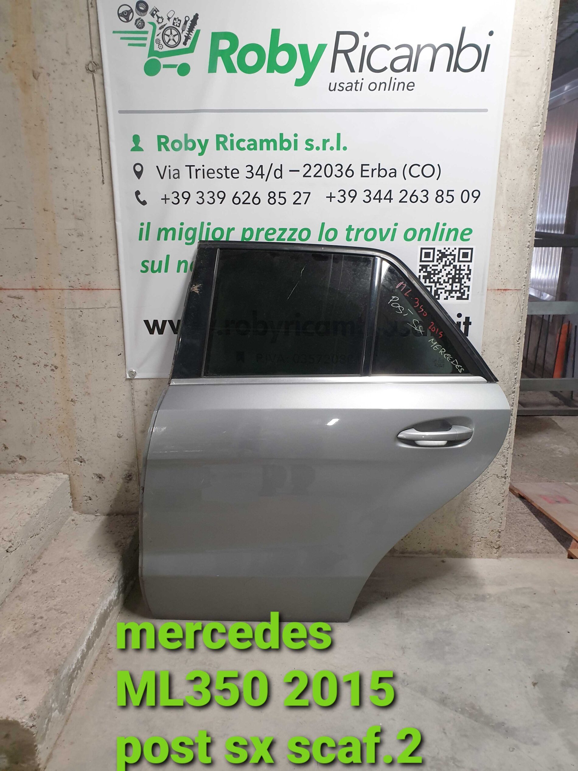 Porta/Portiera post. sx. Mercedes ML350  anno 2015