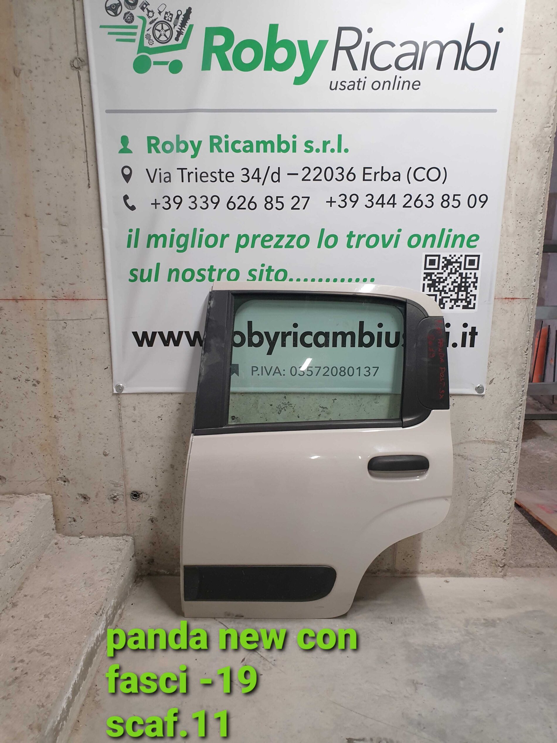 Porta/Portiera fiat new panda con fascia 2019