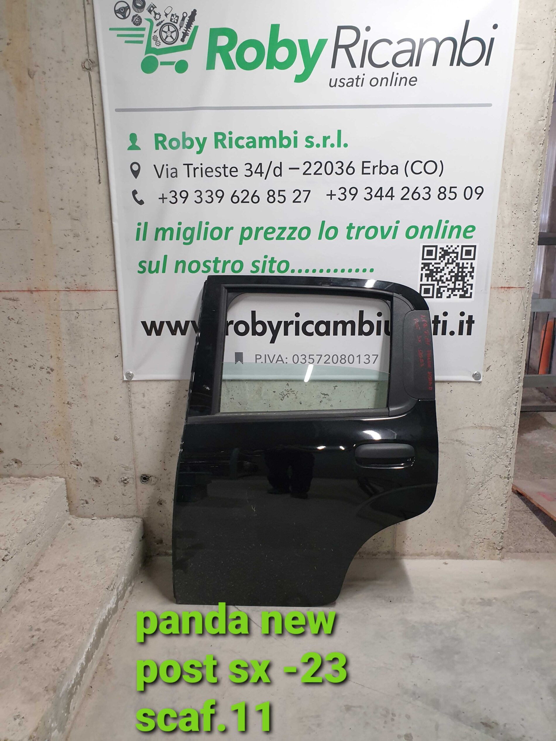 Porta/Portiera post. sx. new panda 2023