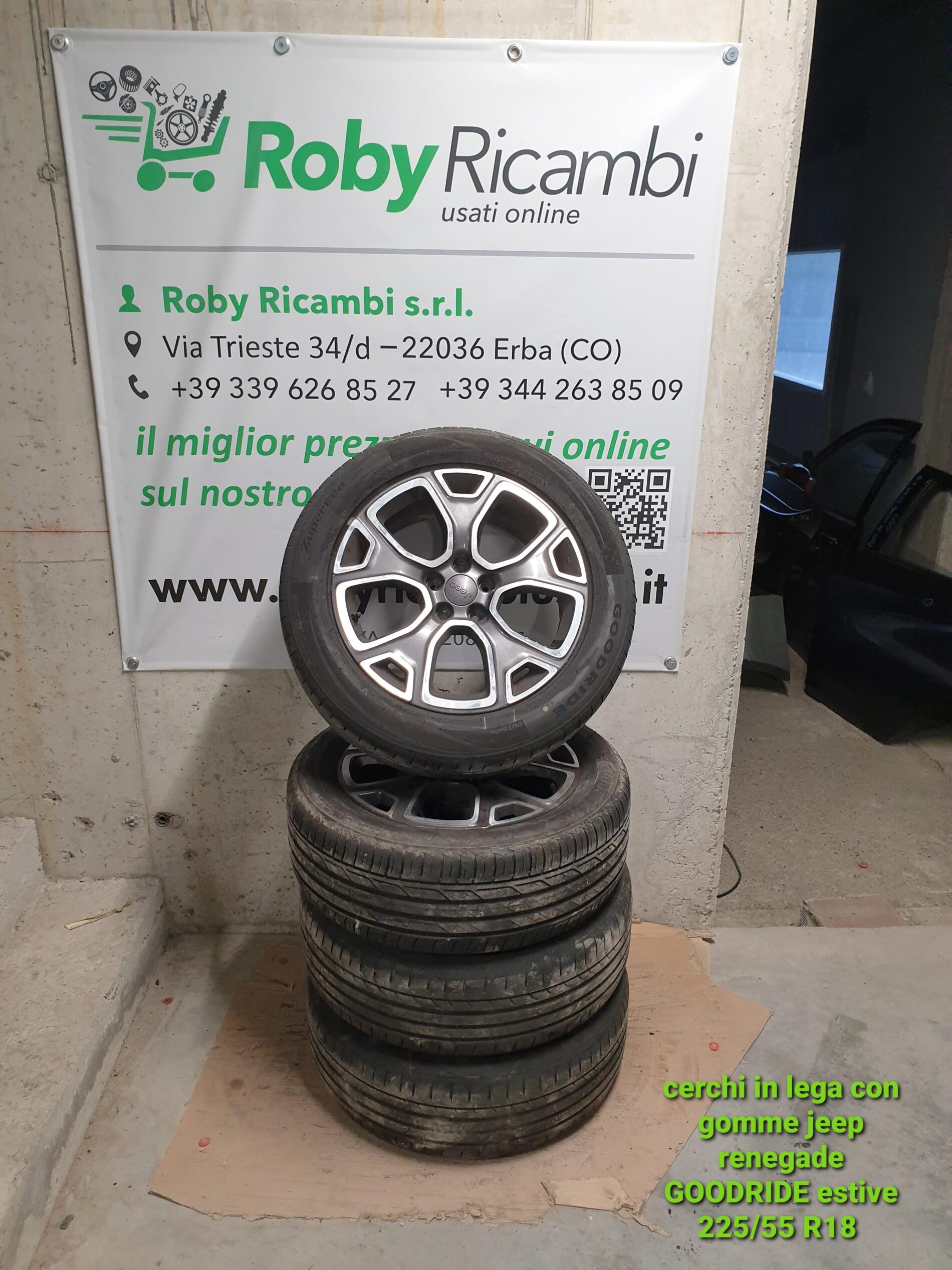 Cerchi in lega con gomme Jeep Renegade GOODRIDE 225/55 R18 98VESTIVE