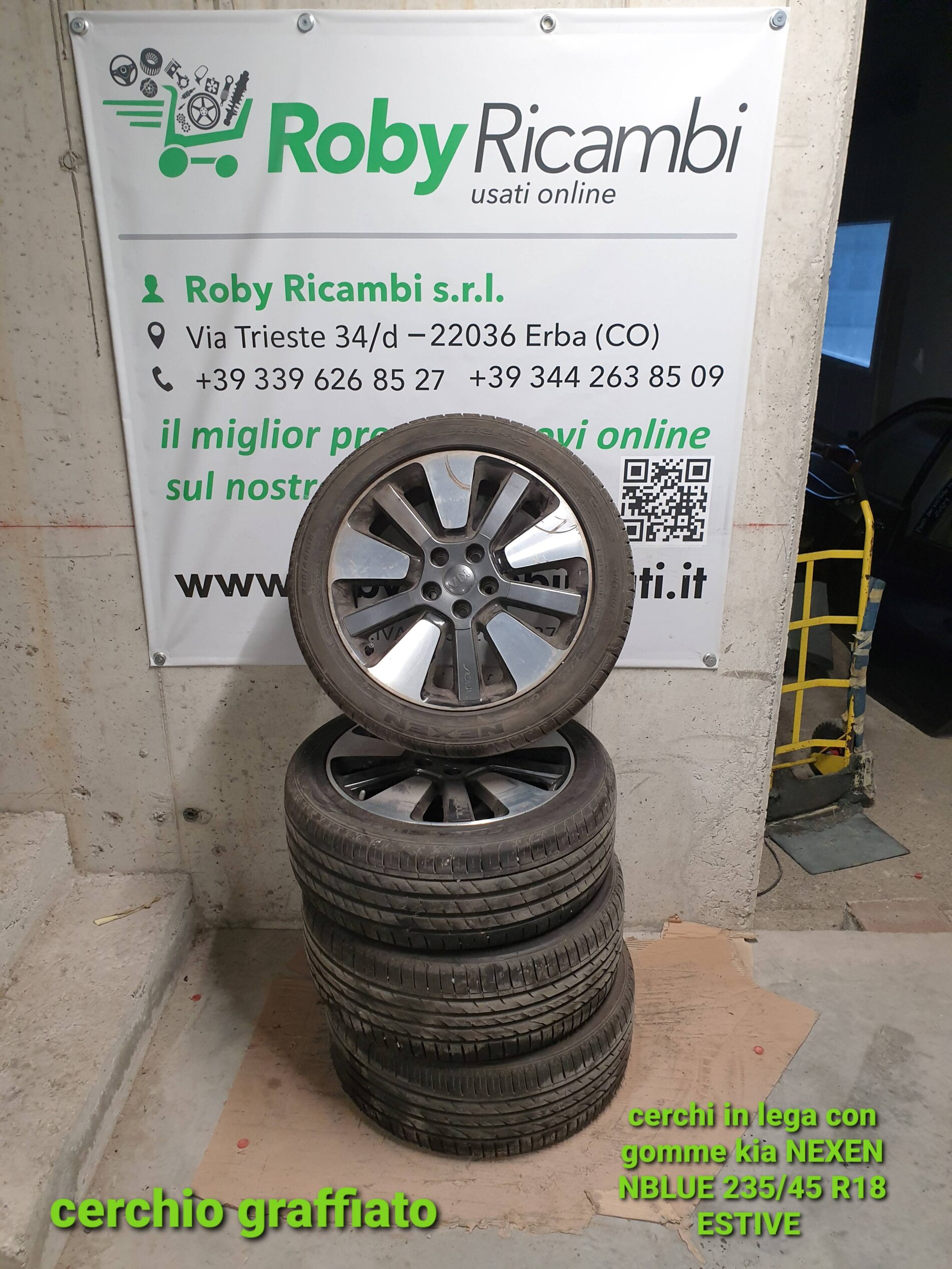 Cerchi in lega con gomme Kia NEXEN NBLUE 235/45 r18 ESTIVE