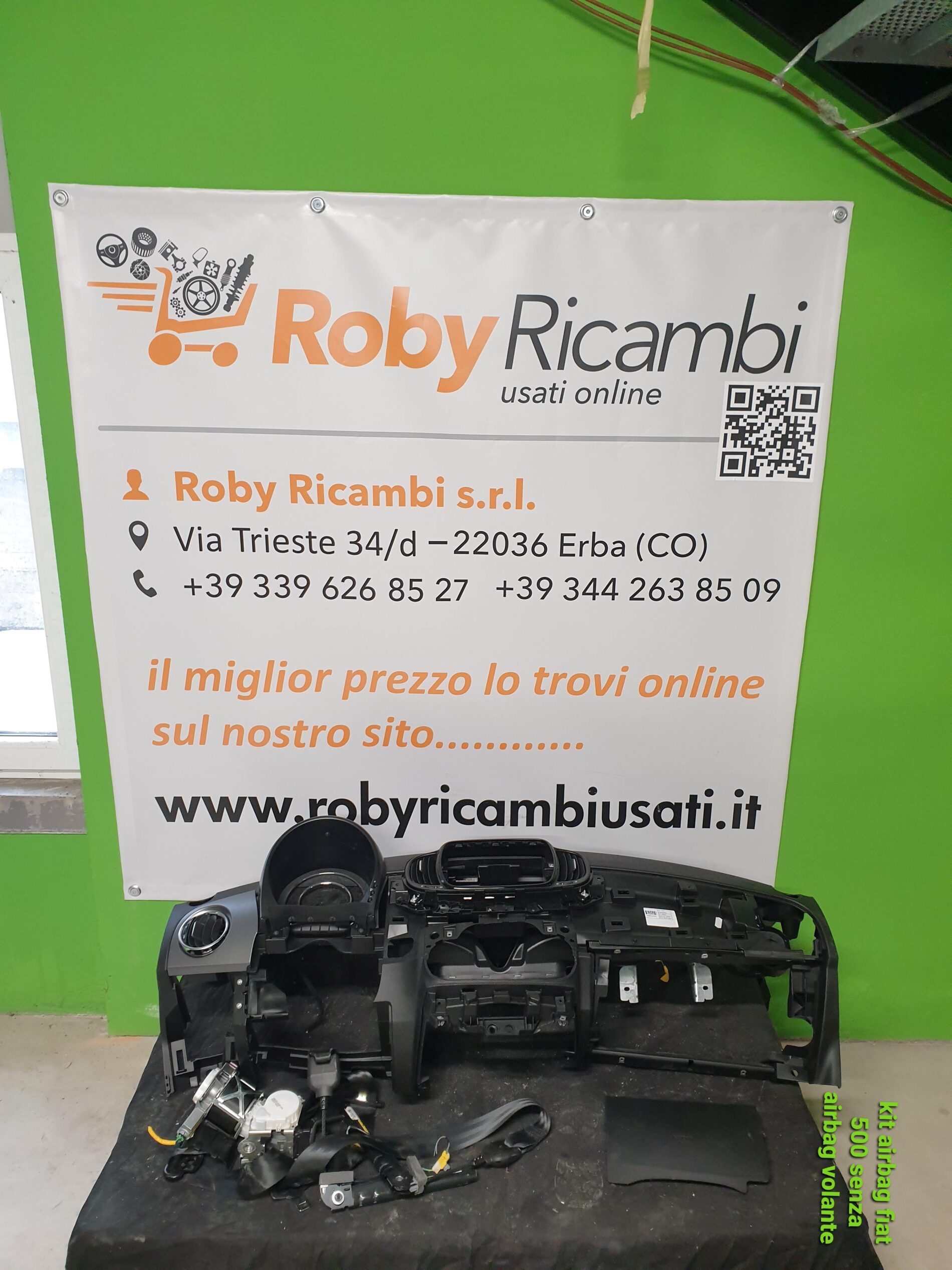 Kit airbag fiat 500 – 2019 senza airbag volante