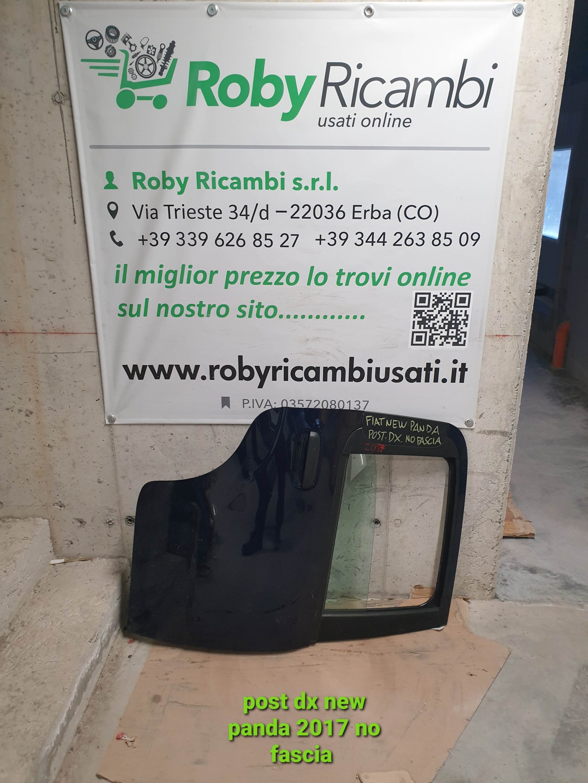 Porta/Portiera post. dx. Fiat new Panda – 2017 no fascia