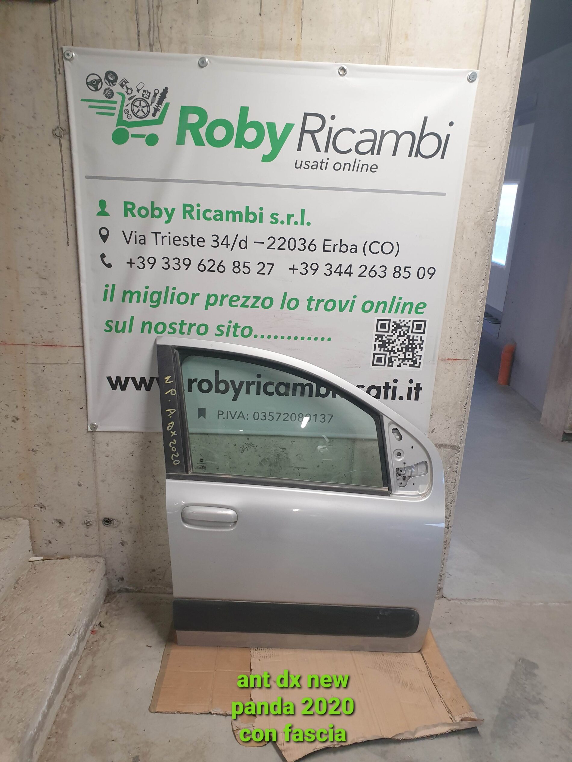 Porta/Portiera anteriore destra Fiat New Panda – 2020 con fascia