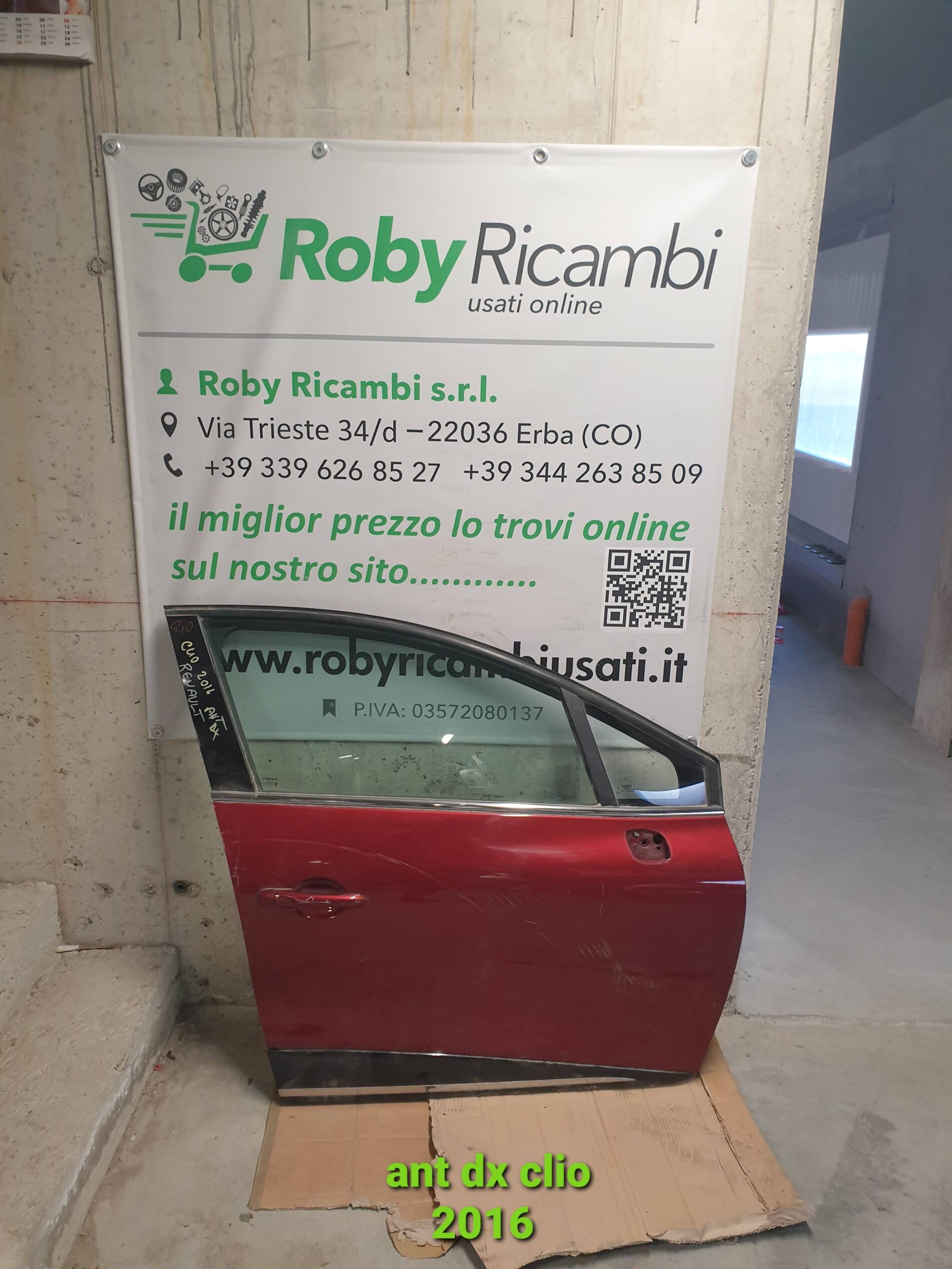 Porta/Portiera anteriore destra Renault Clio 4 – 2016