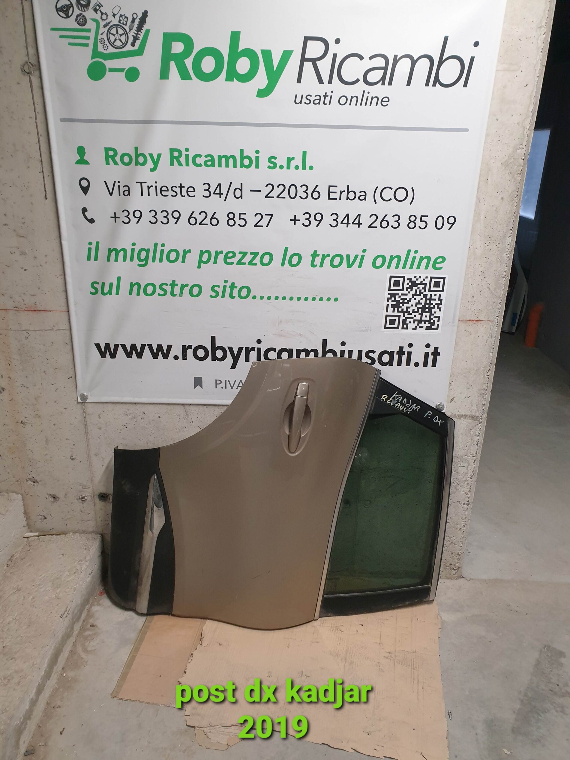 Porta/Portiera Posteriore destra Renault Kadjar – 2019